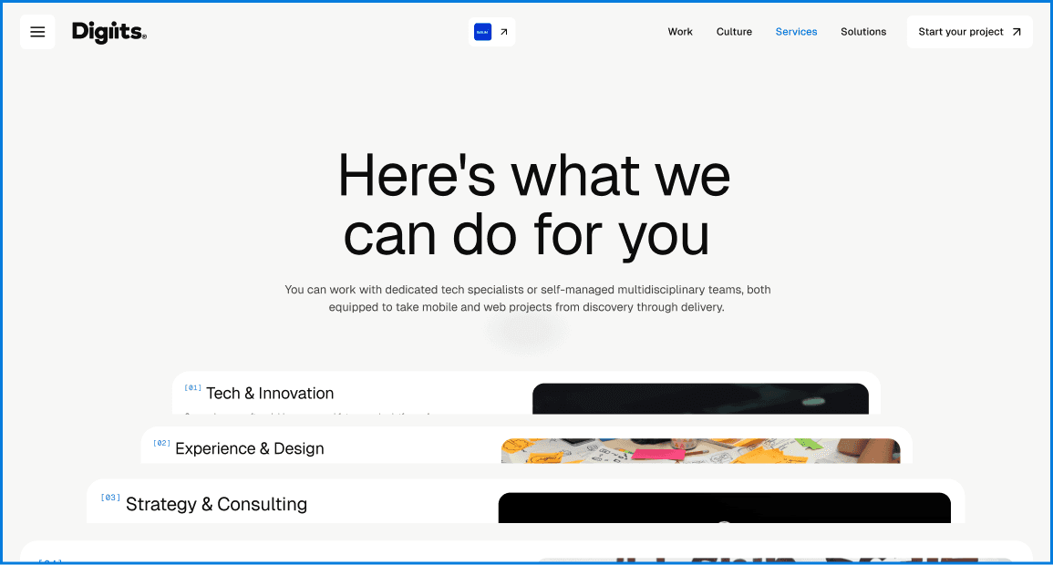 Digiits desktop services section
