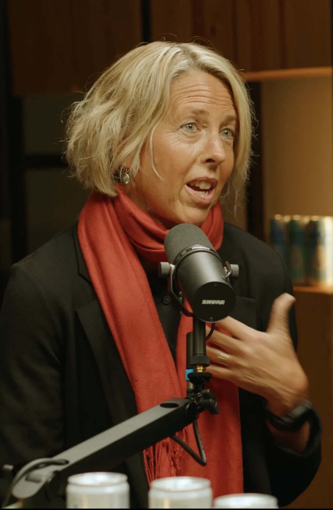 Kate Williams, 1% For The Planet, recording for Blue Earth Summit at Creative Kin podcast studio London