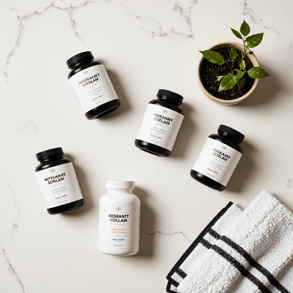 product photography of boxes of dietary supplements