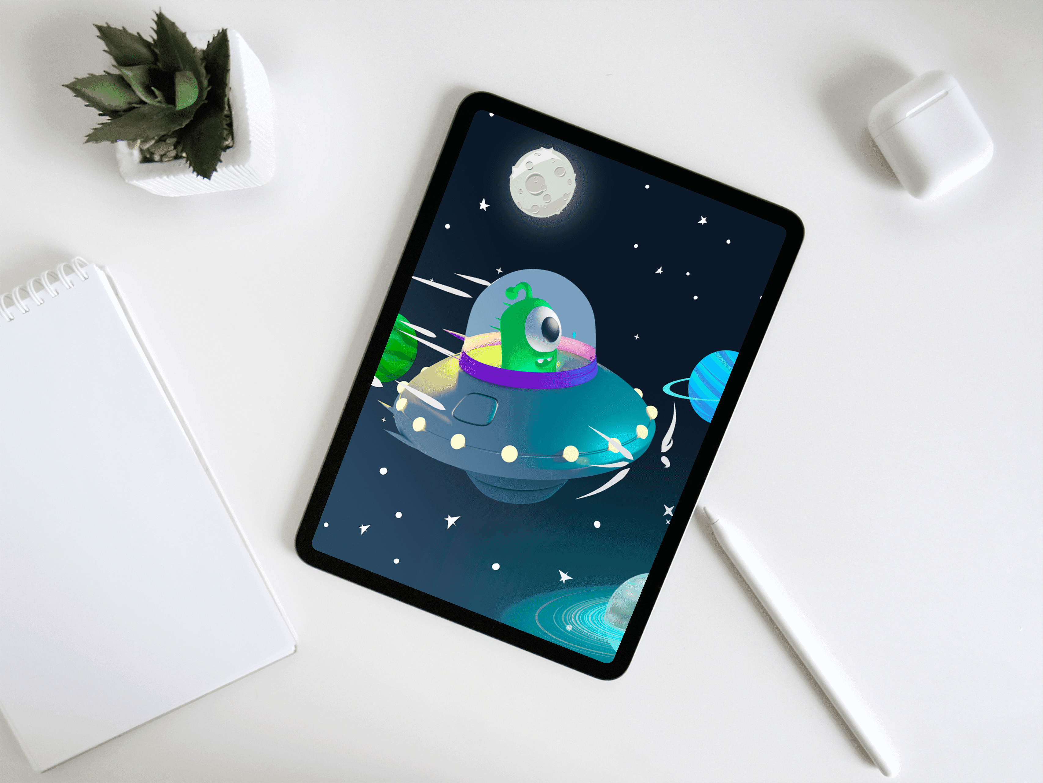 Alien illustration design