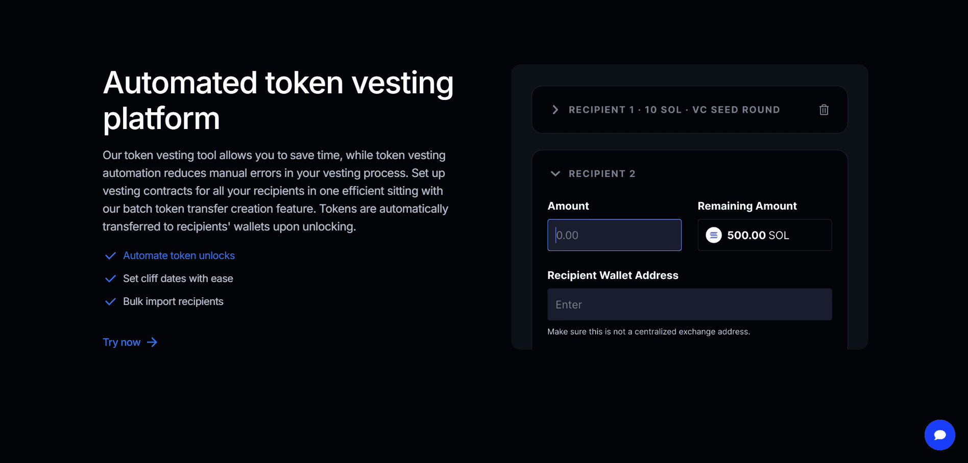 Streamflow Autoimated Token Vesting