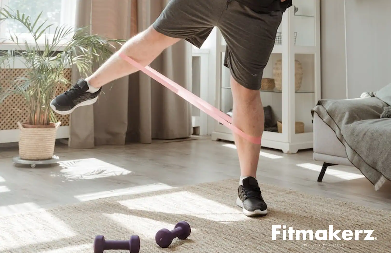 fitness avec un élastique