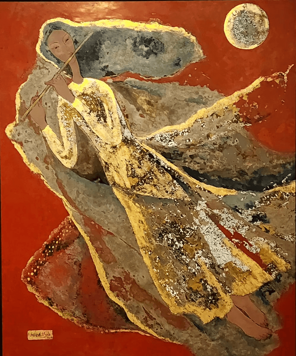 premium art poster and canvas prints, with originals available, from QART , of the artwork " Full Moon "