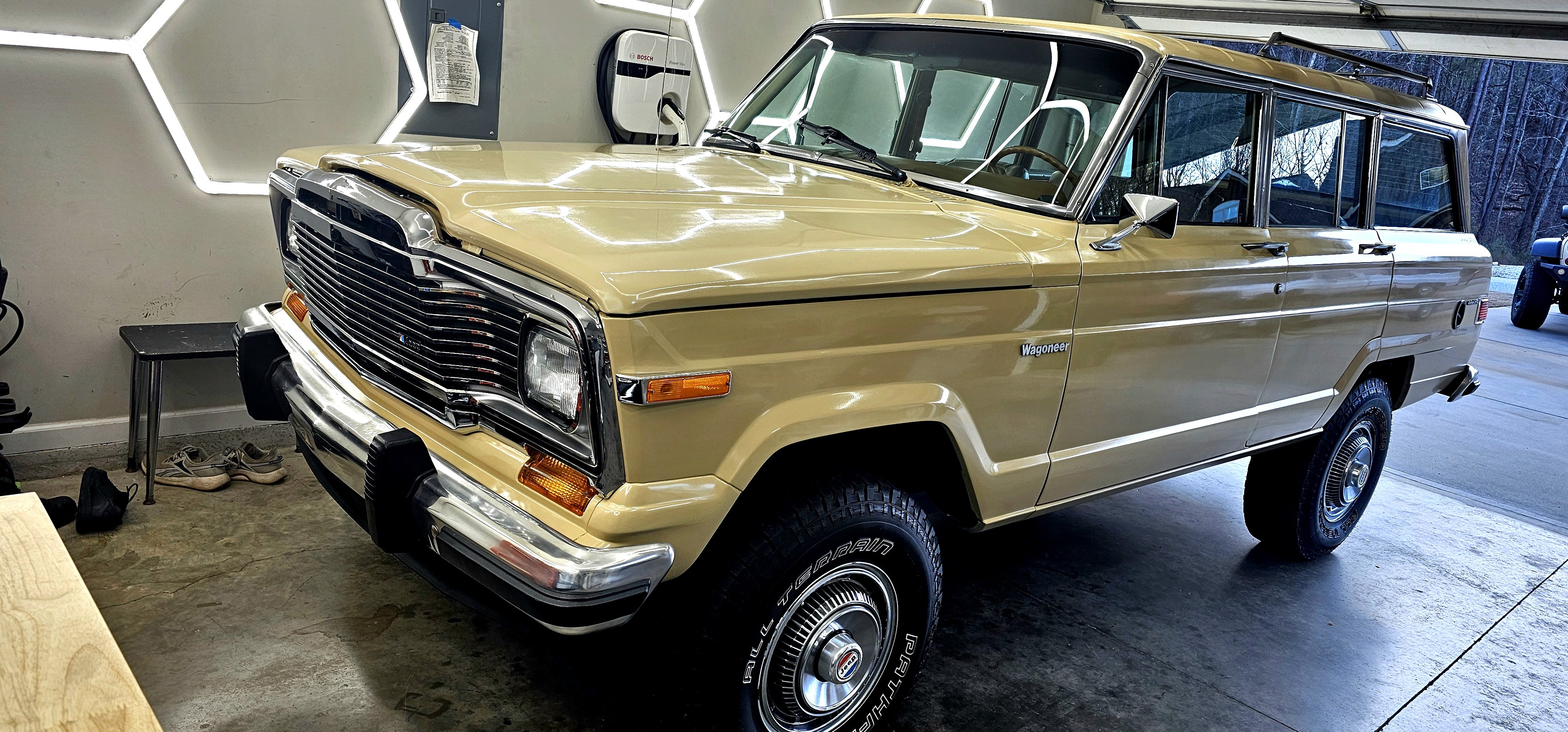 Full, complete detail on a 1983 Jeep Wagoneer  performed on-site in Cartersville.