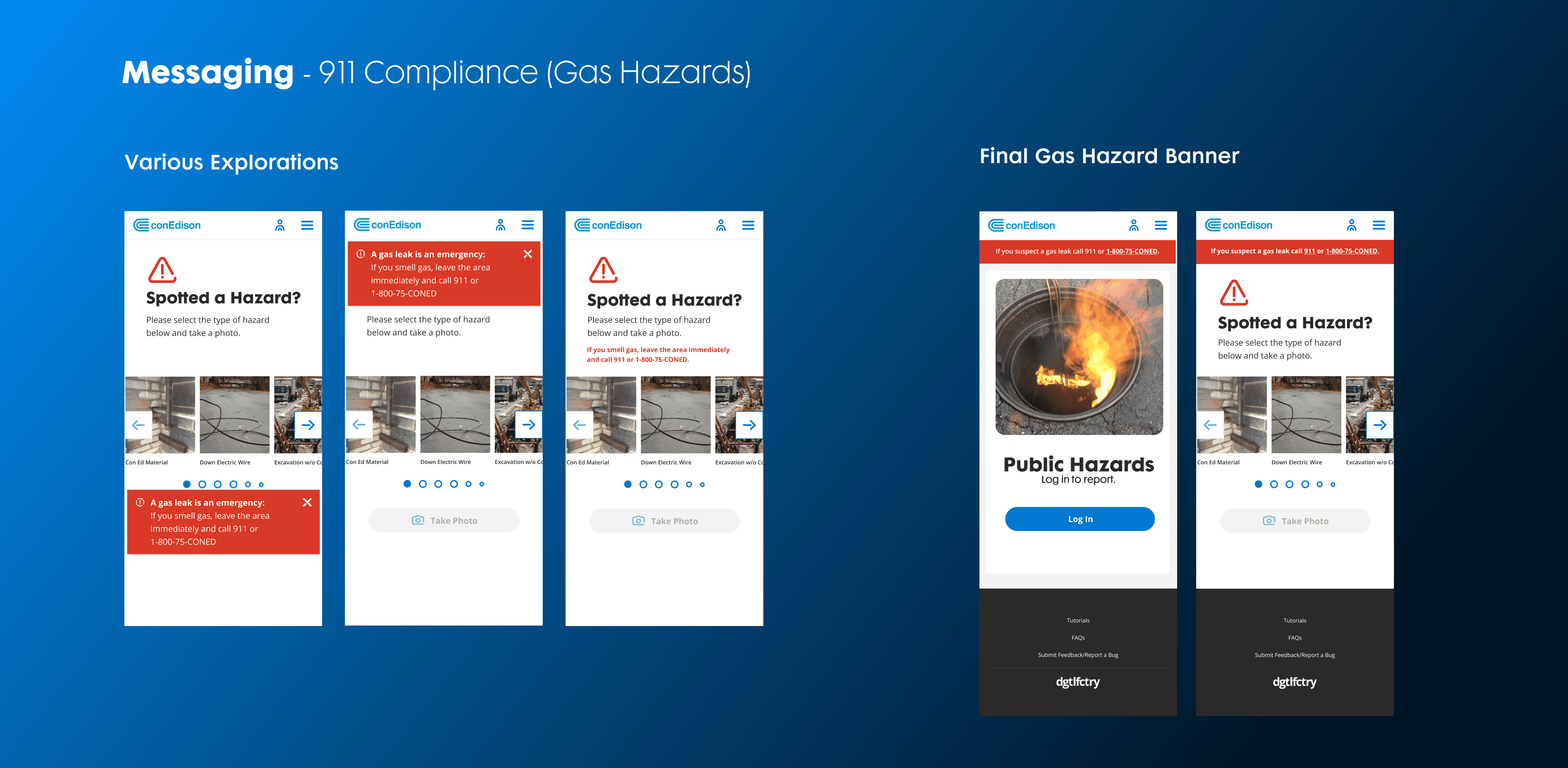 Messaging - 911 Compliance for Gas Hazards