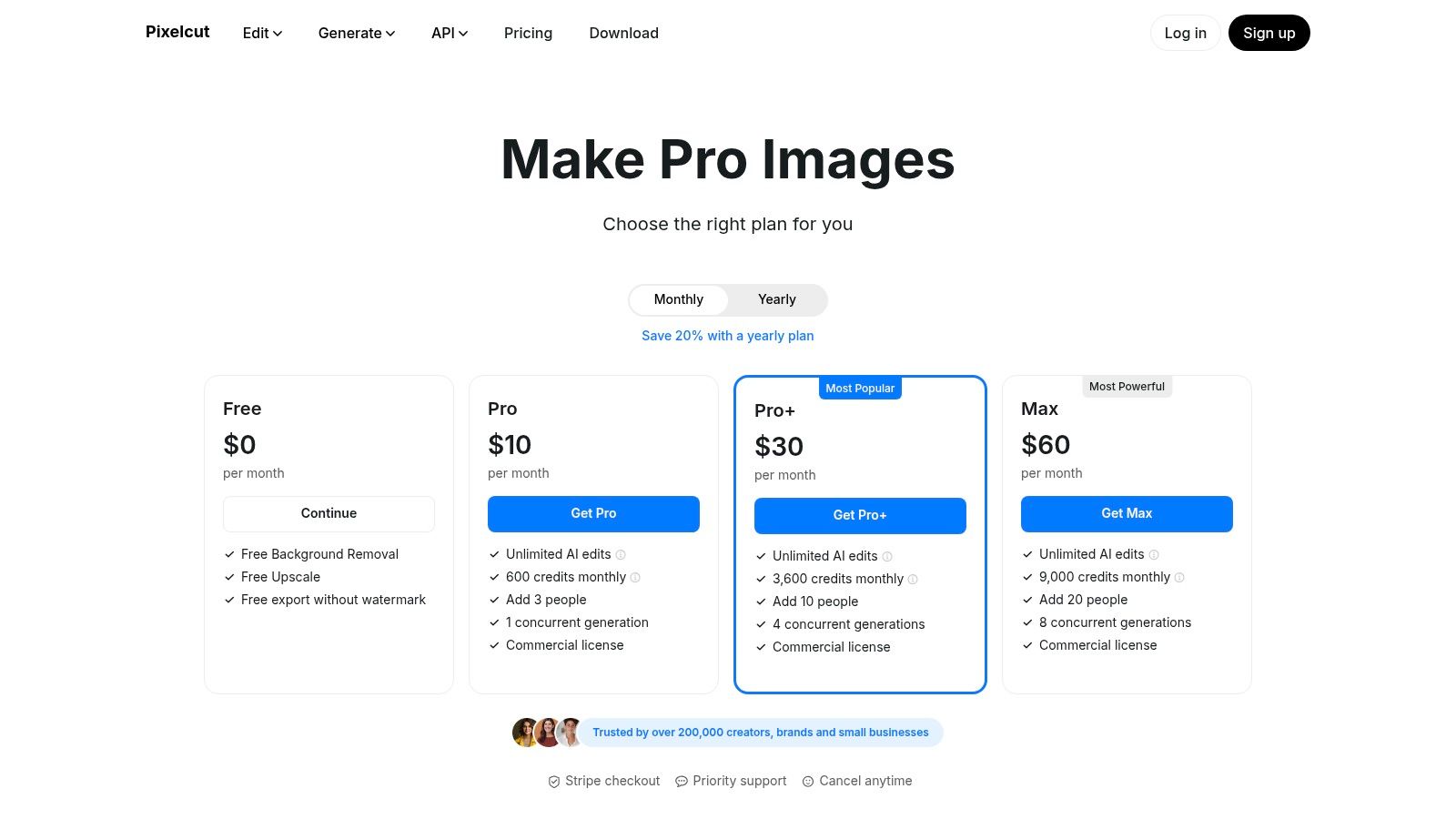 Pixelcut (Web and API)
