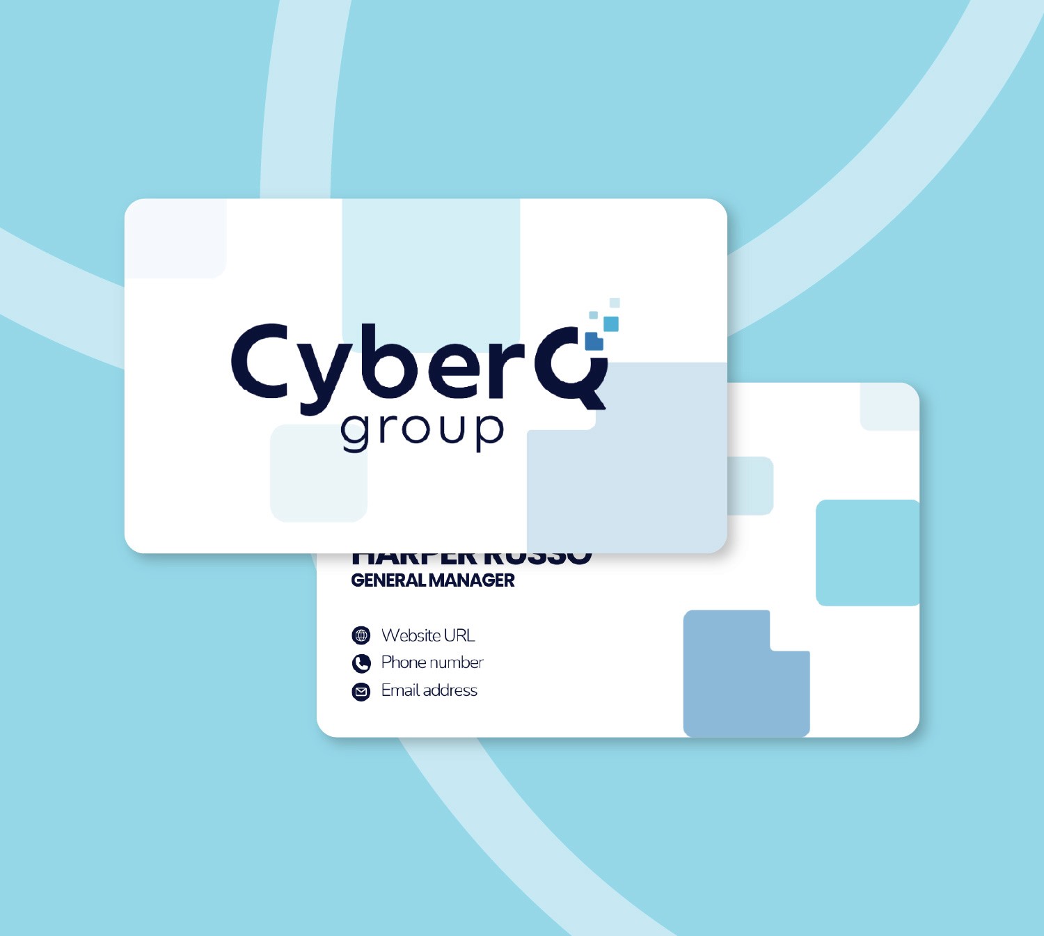 Business Cards template CyberQ Group