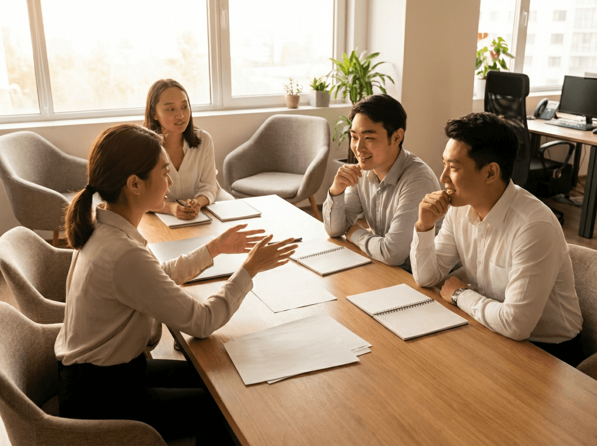 BW Event 360 專業團隊於辦公室與客戶商討香港精準獲客及引流活動策劃方案