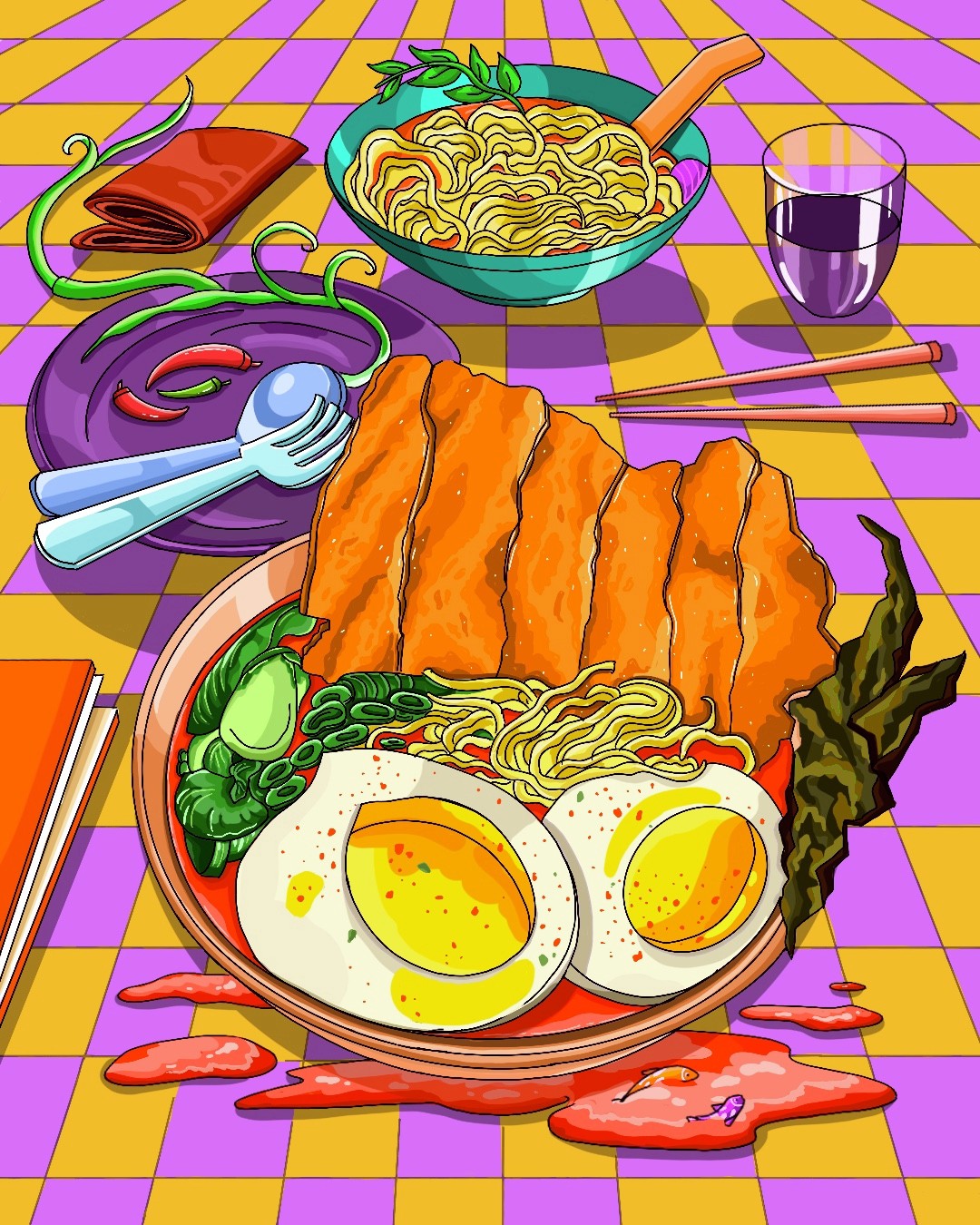 A young girl smiling