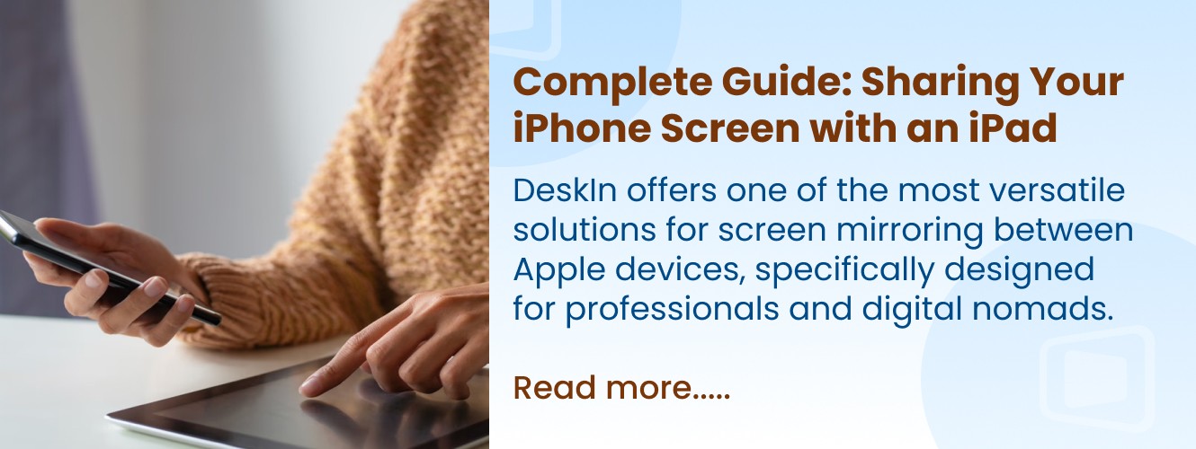 your iPhone screen with an iPad