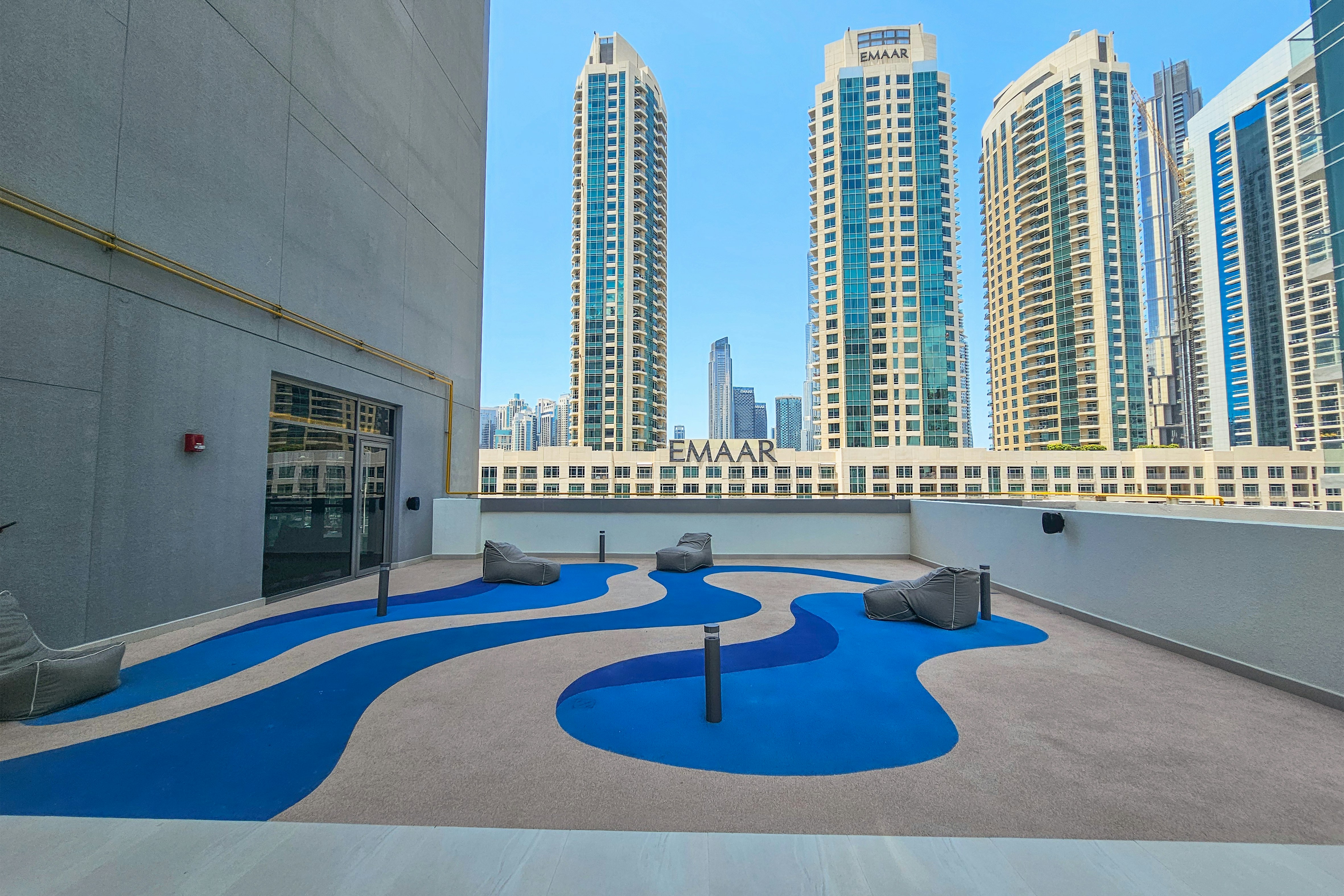A view of a city from a roof top
