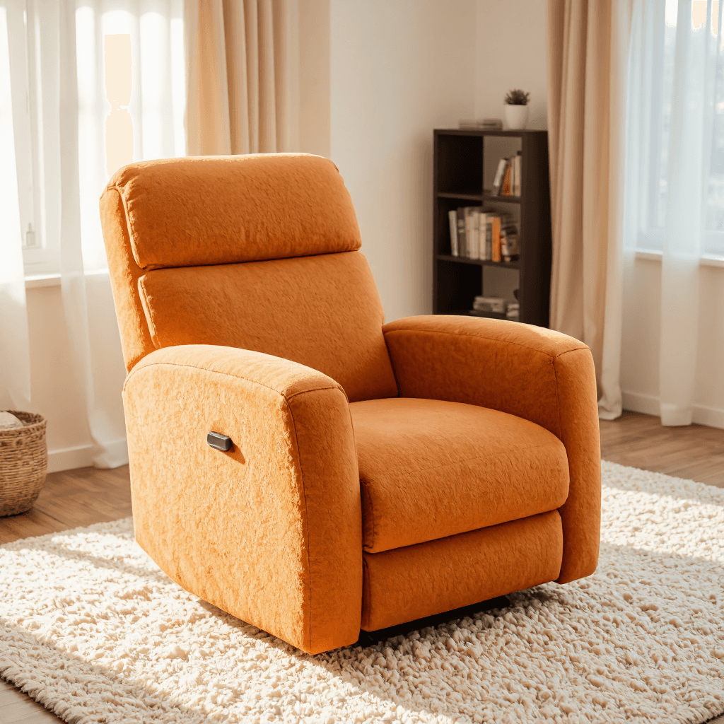 product photography of a recliner chair designed for comfort and relaxation