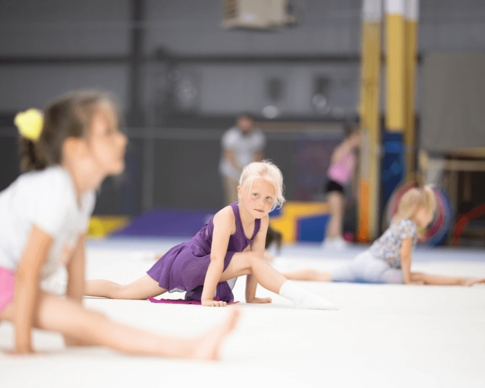 Rhythmic gymnastics class at SportPlus Academy Indian Trail NC