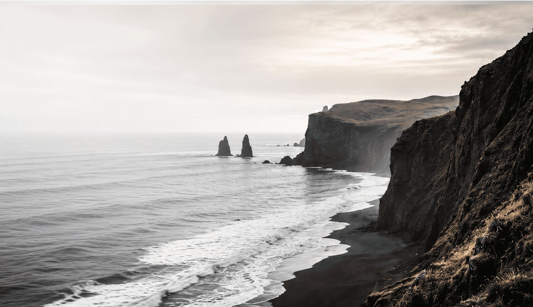 Raw coastal landscape