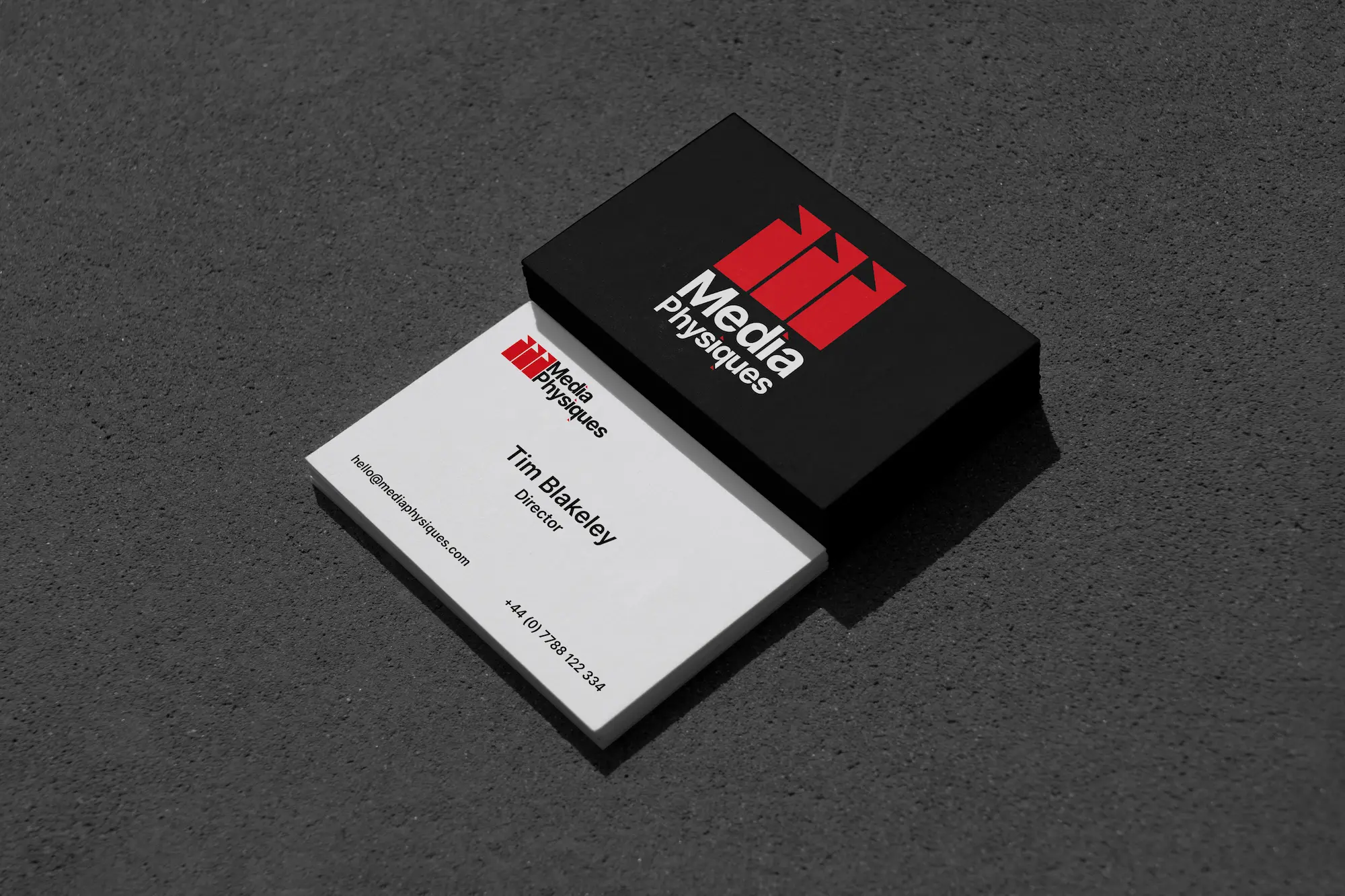 Media Physiques Business Card Mockup | HotSauce Design Works
