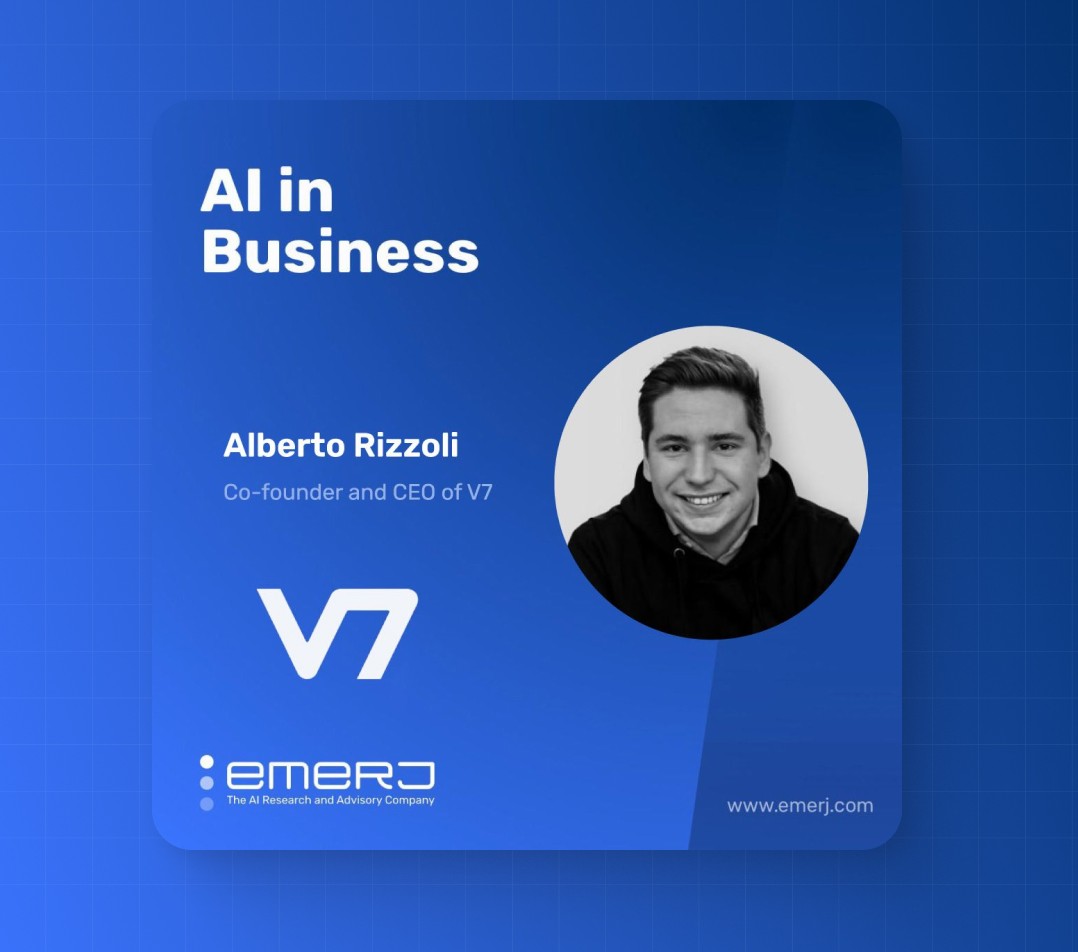 Picture of Alberto Rizzoli, with "AI in Business" text 