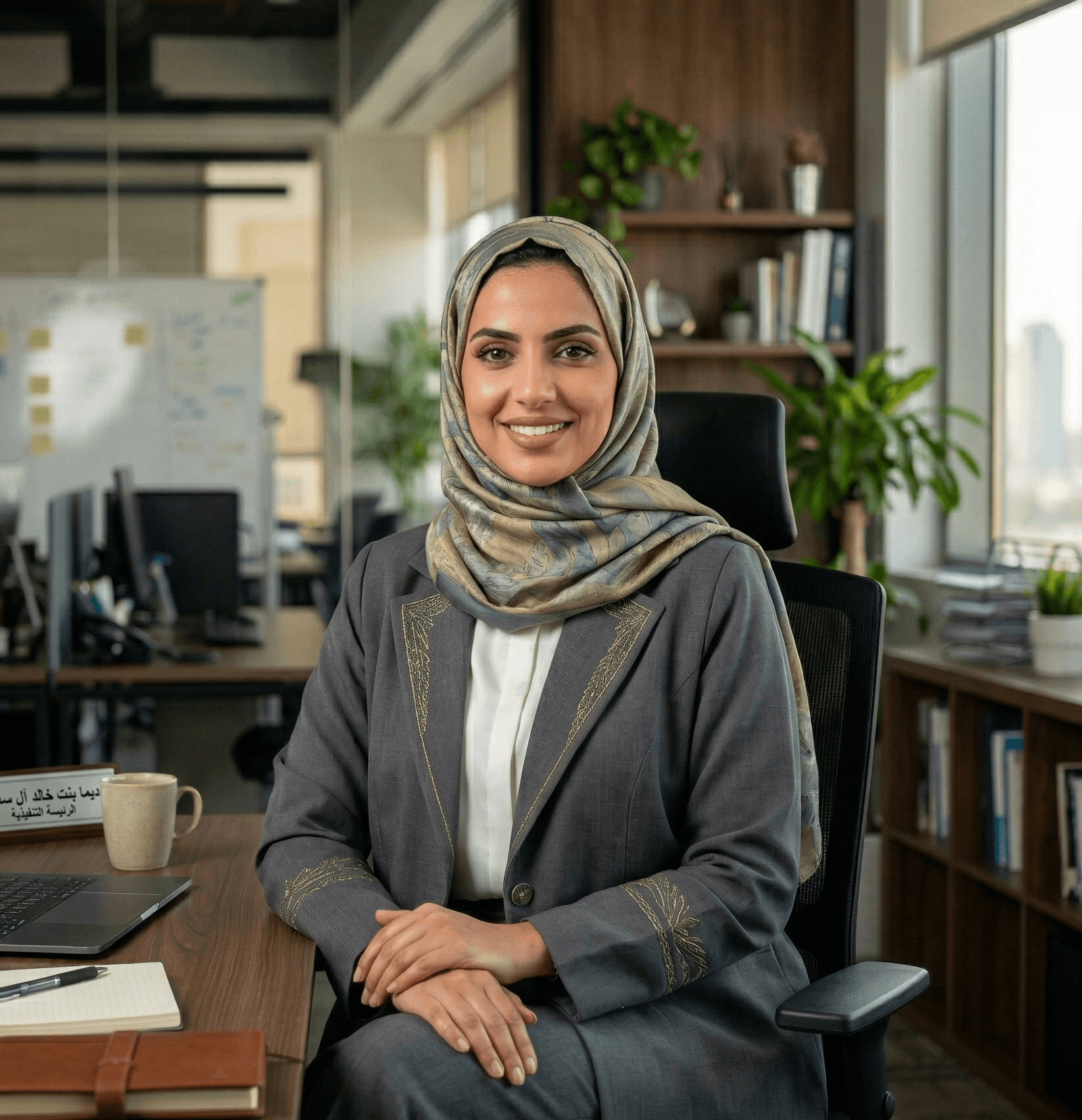 رجل يقف مرتديًا فستانًا أسود