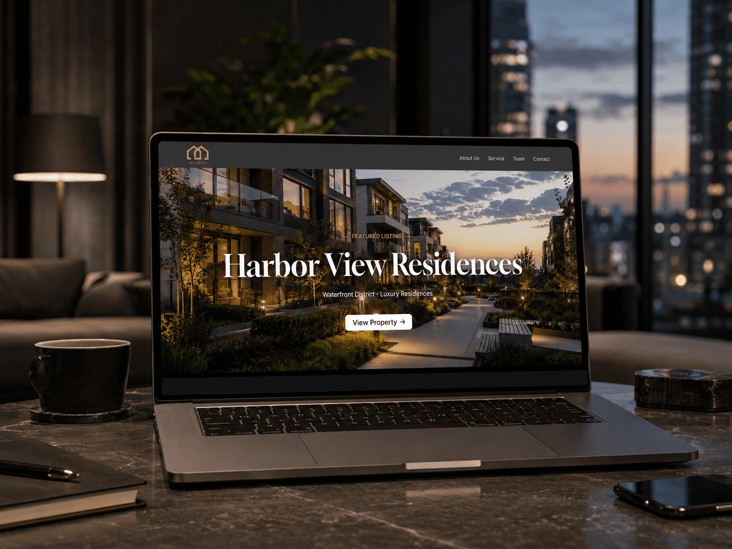 Real Estate Website Template - Carrd
