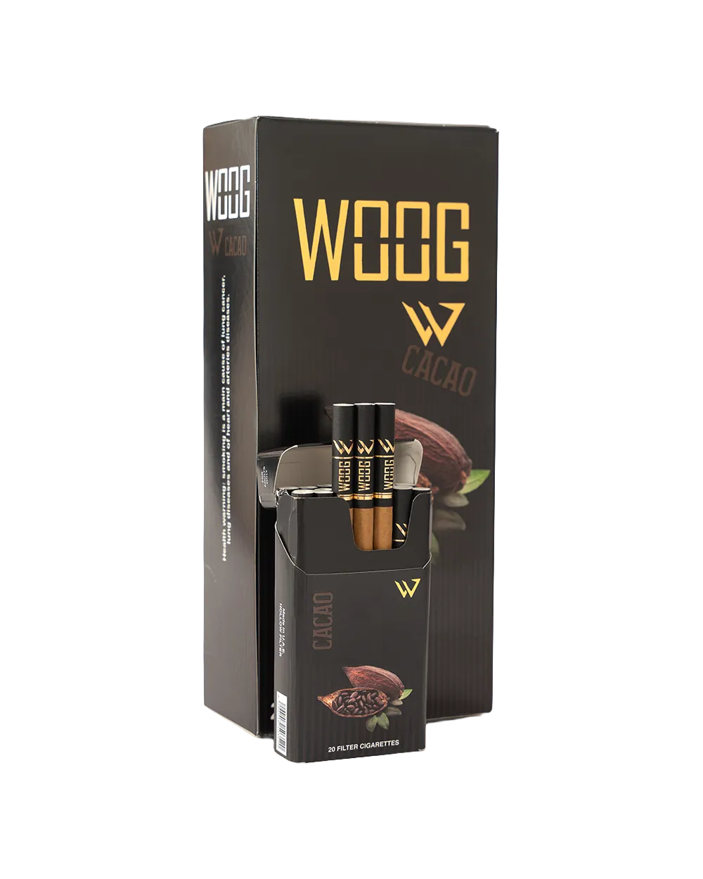 Woog Chocolate cigarette pack.