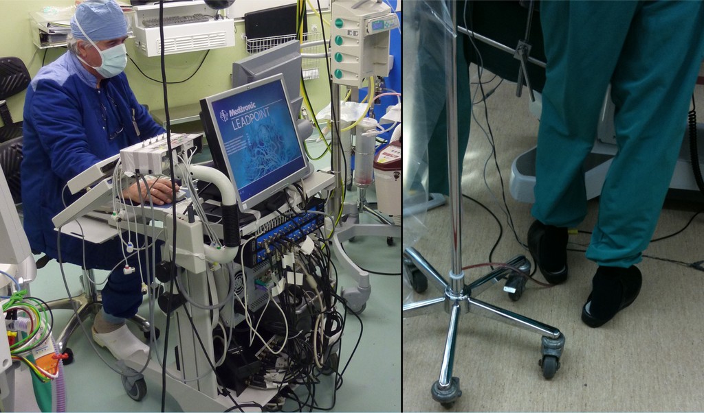 Photo of observational UX Research in a medical environment (operating room)