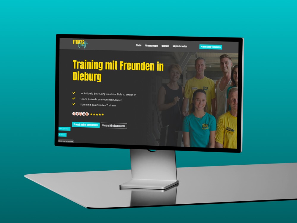 Landingpage Fitness Treff Dieburg