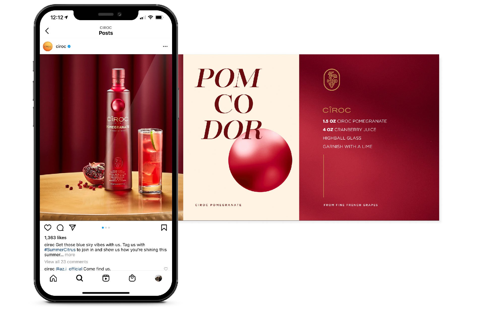 CÎROC Pomegranate US Launch