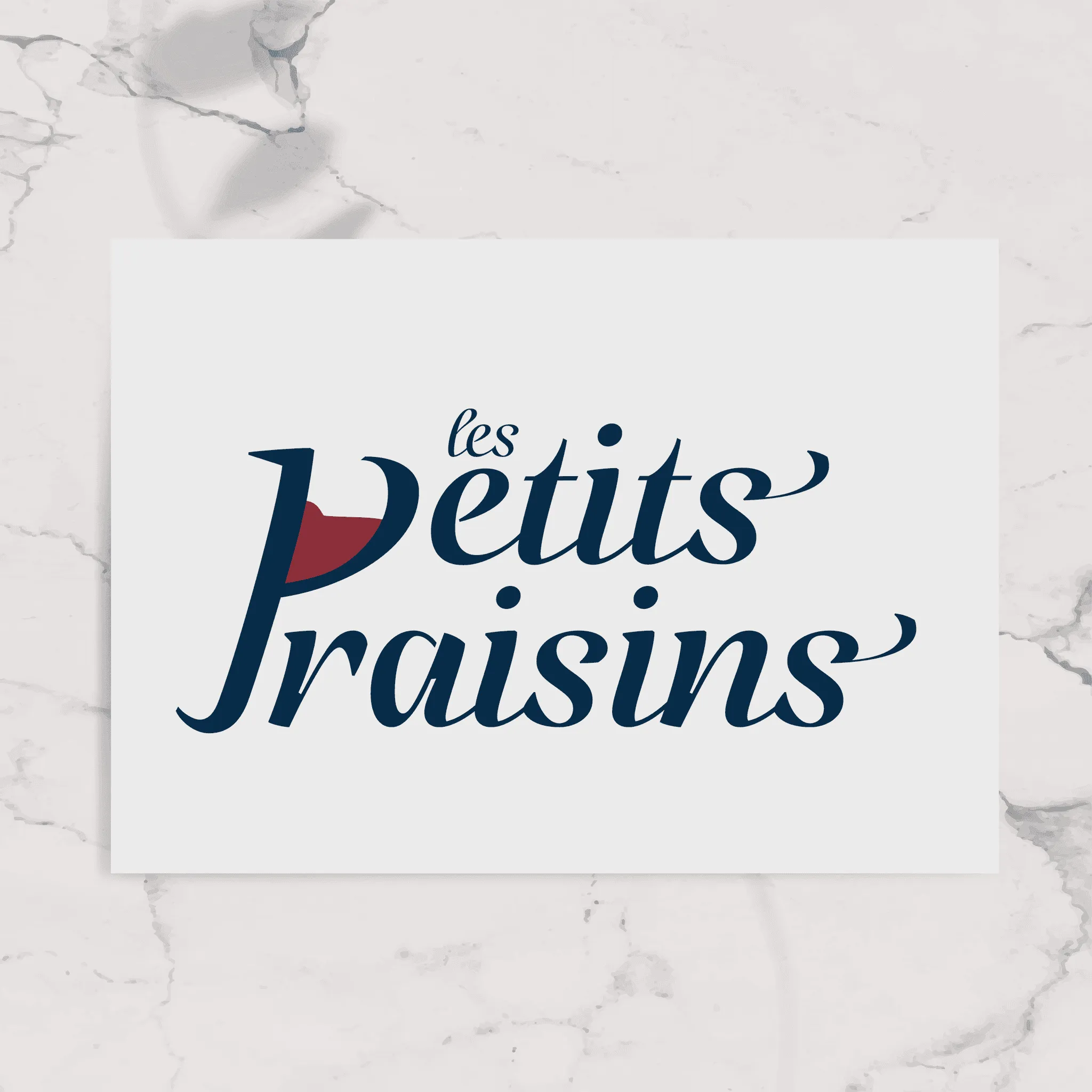 Mockup of Les Petits Raisins's logo