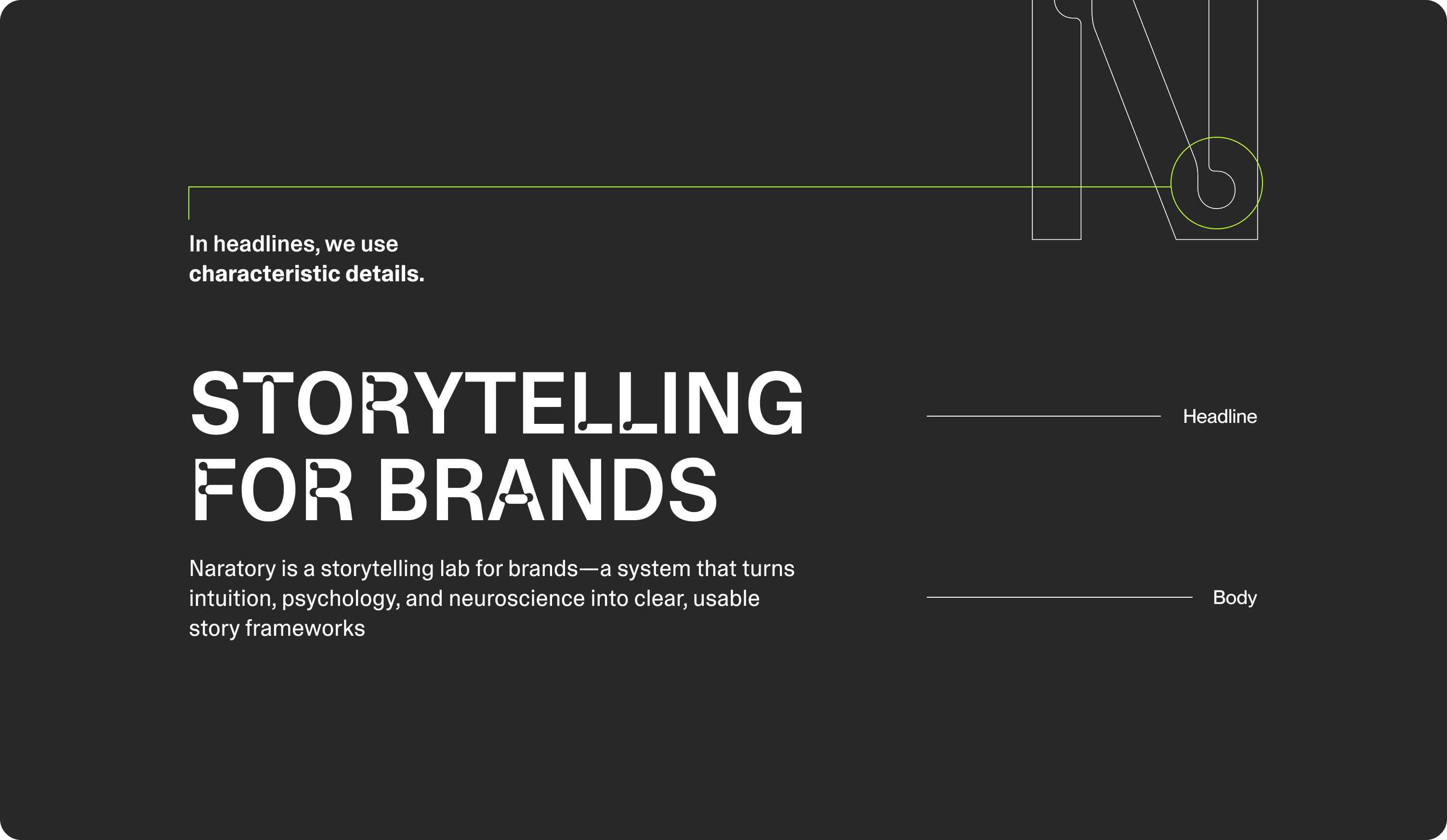 Naratory science-backed storytelling framework branding and toolkit
