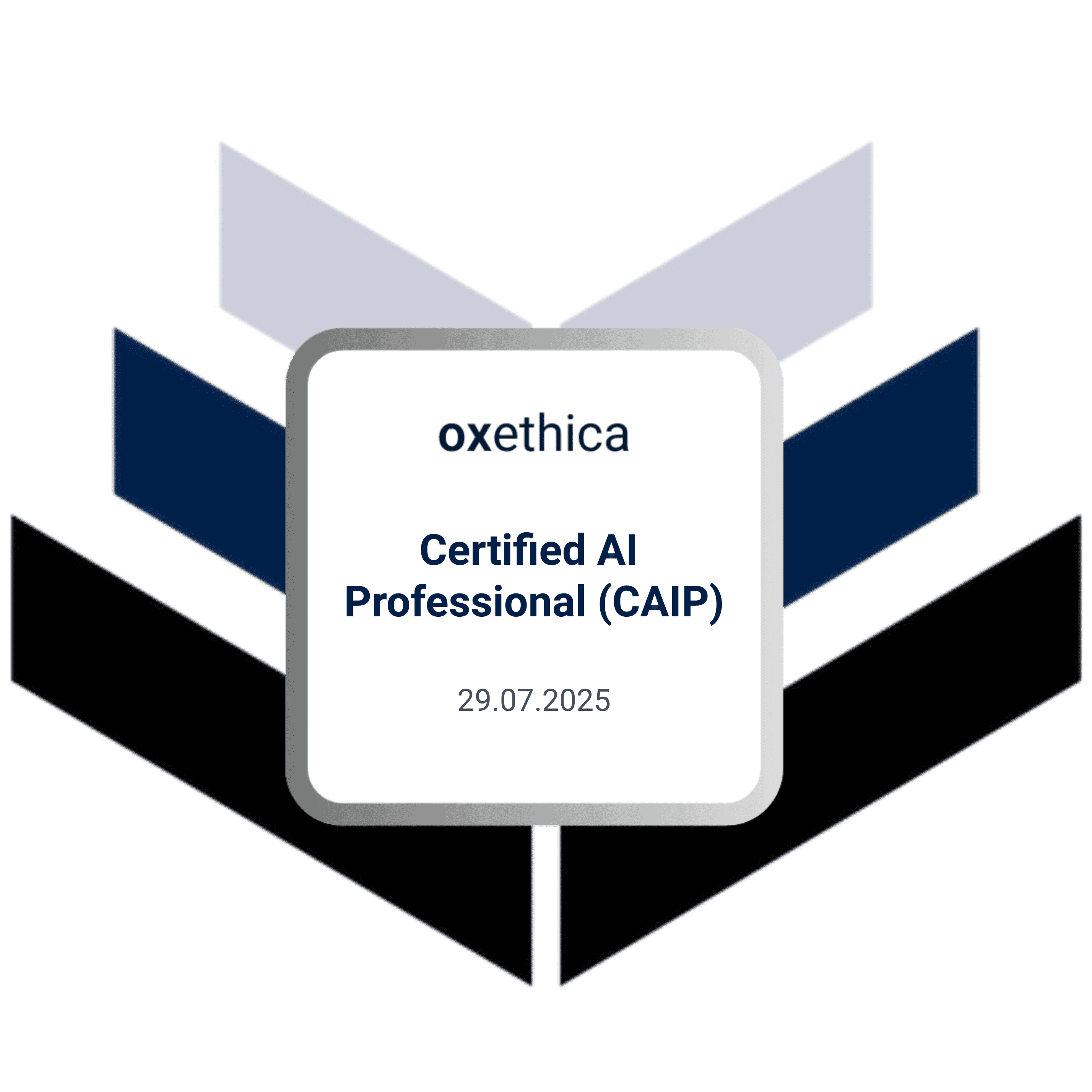 Maria berrio certification oxethica AI professional CAIP