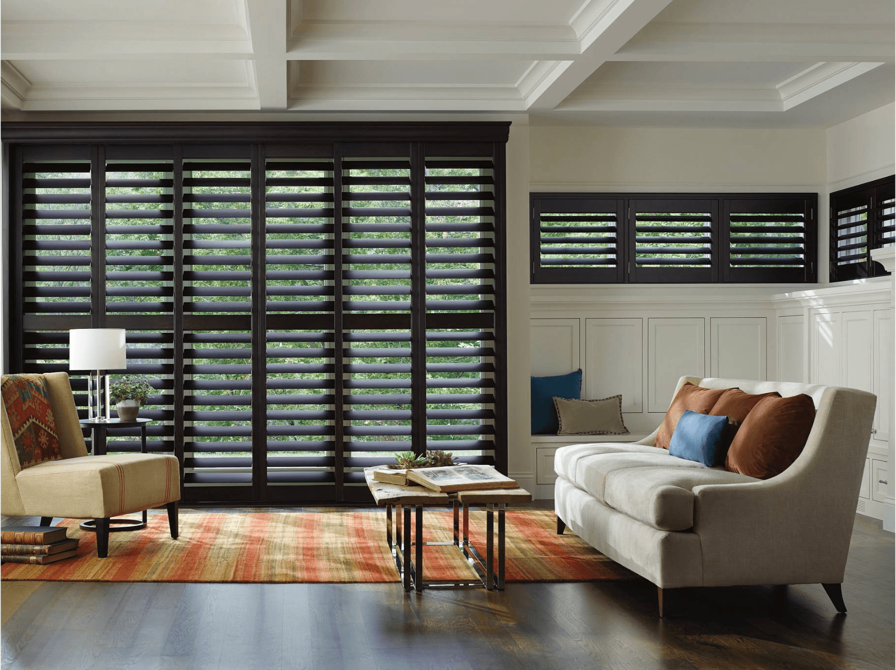 Heritance Hardwood Shutters in grey