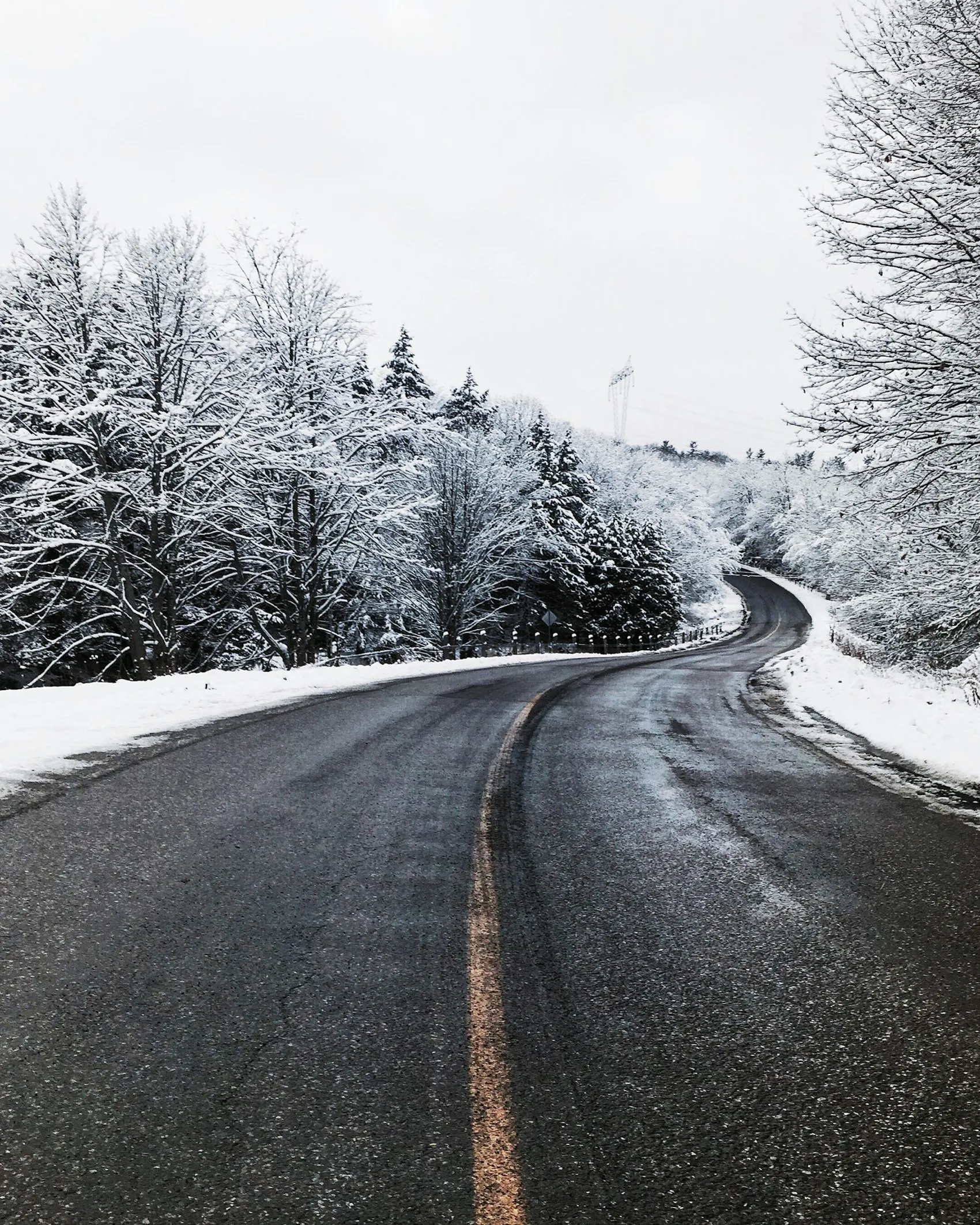 snowy road