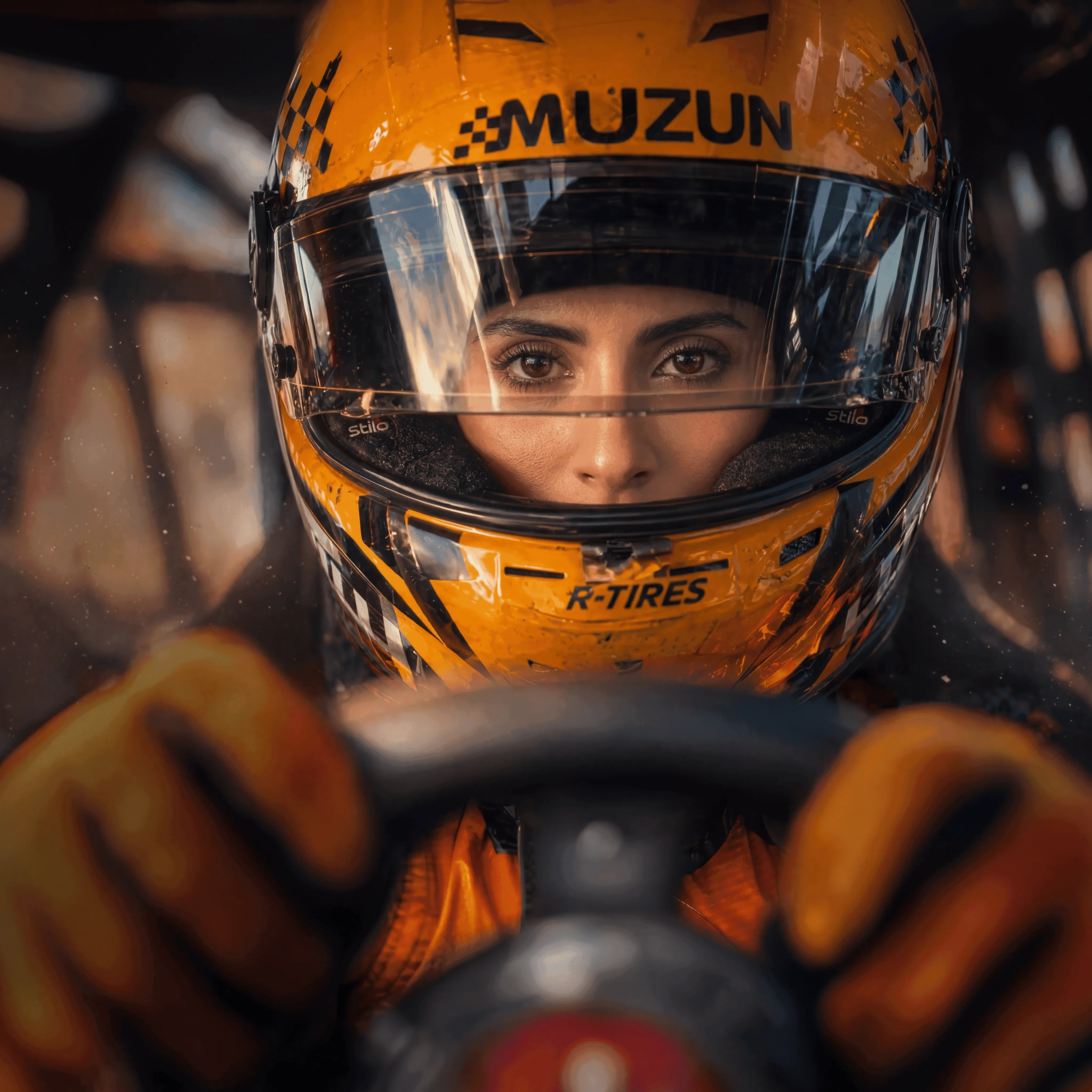 Women in Orange BG