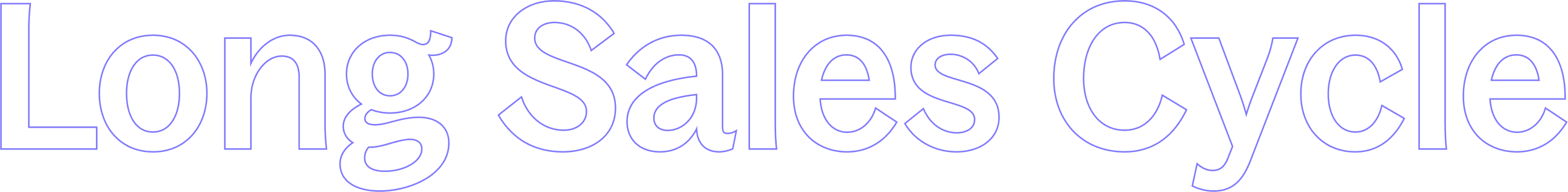 Long Sales Cycle