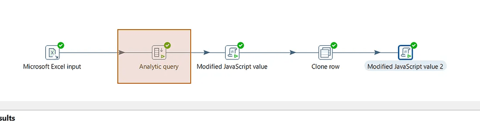 Analytic Query step