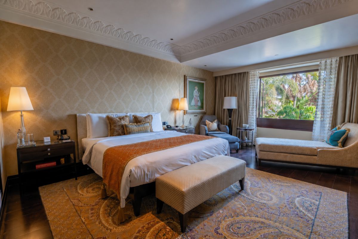 The Leela Palace Udaipur guest room