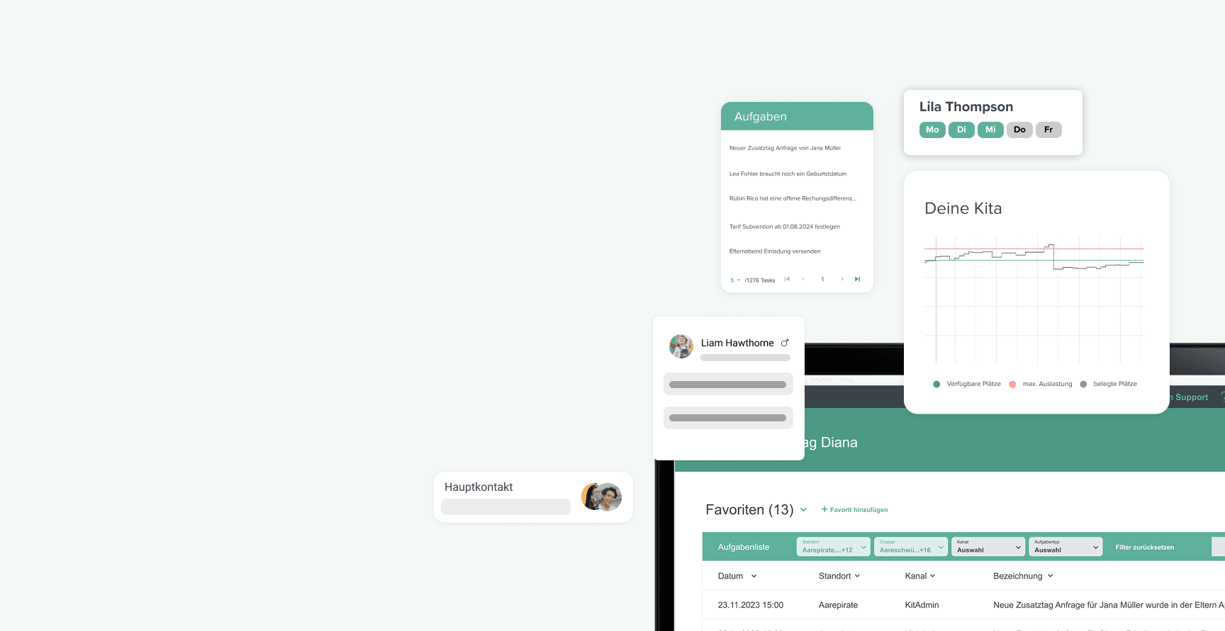 Mit kitAdmin Basis werden Kinderlisten digital geführt und verwaltet