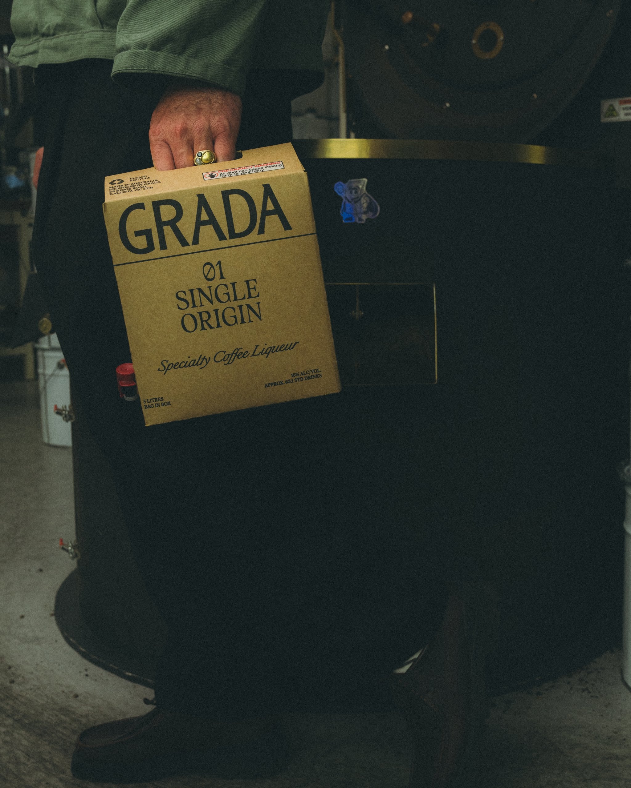 GRADA 5L Bag-in-Box — 01 Single Origin, ~50 single-ingredient espresso martinis at venue speed.