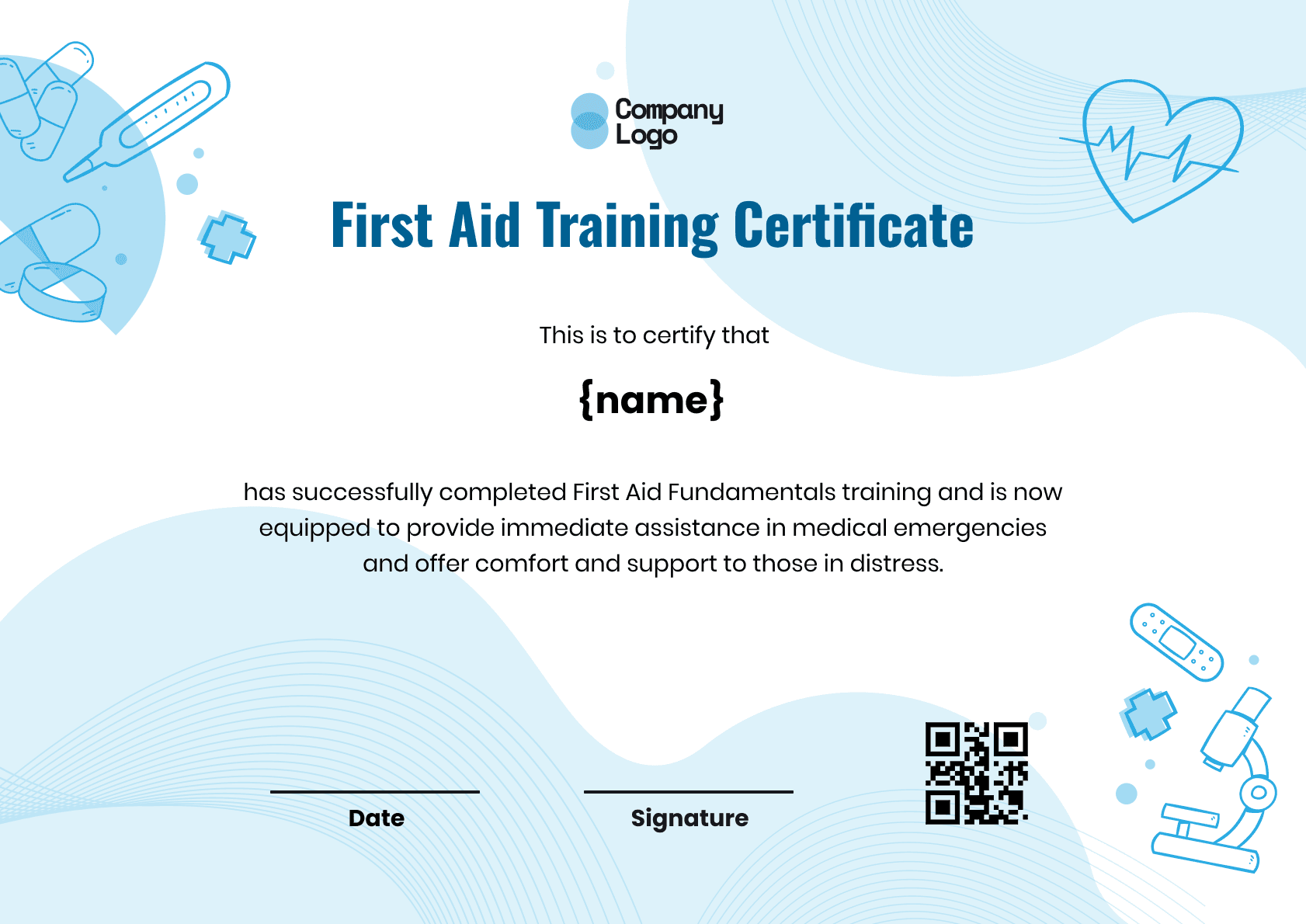 Wauld - Professional and attractive green recognition badge template