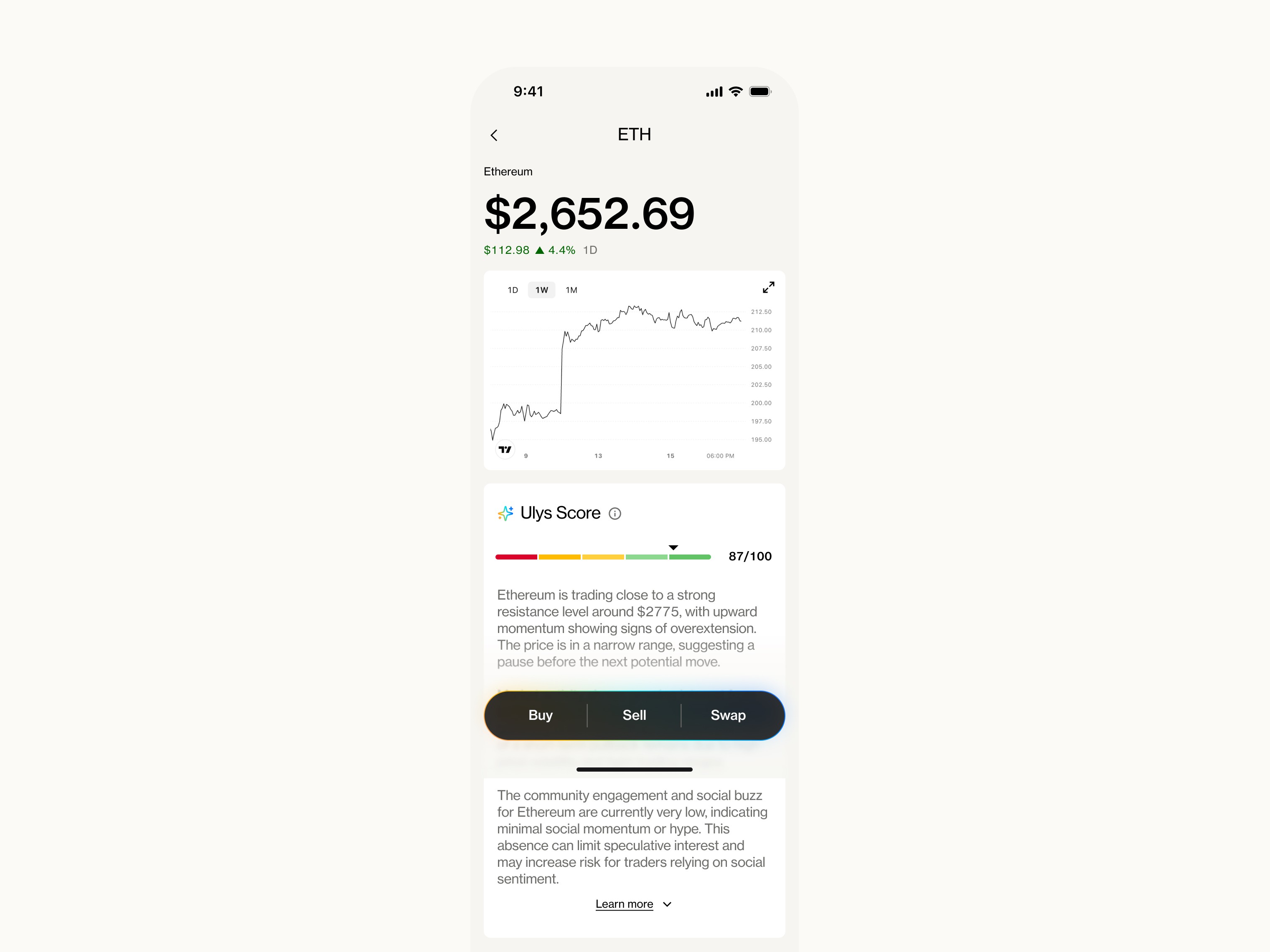Crypto Investment Mobile App score