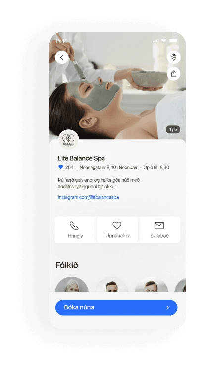 Spas mobile booking