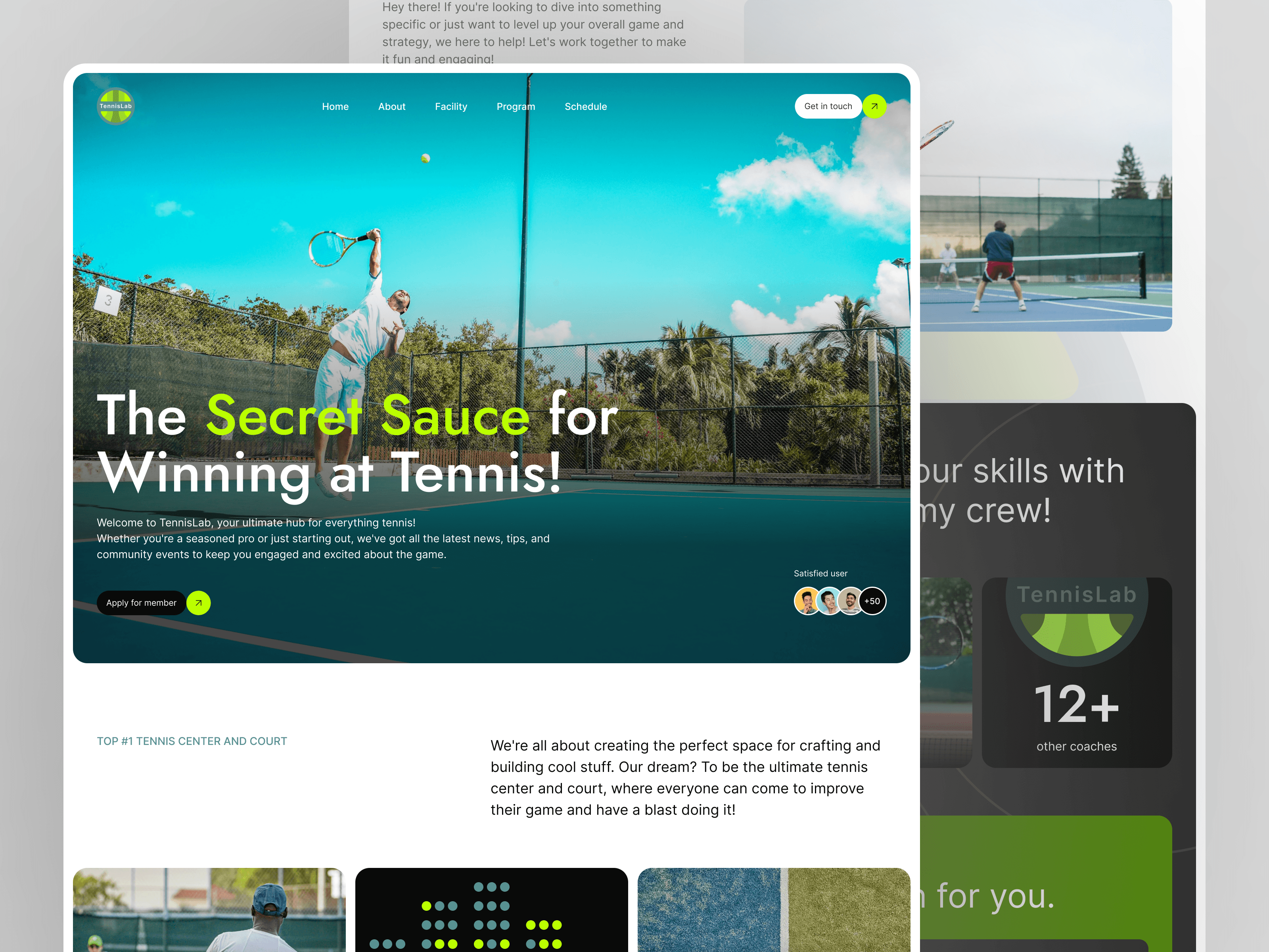 TennisLab Website