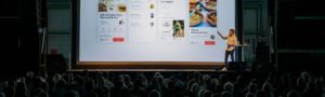 man giving a presentation