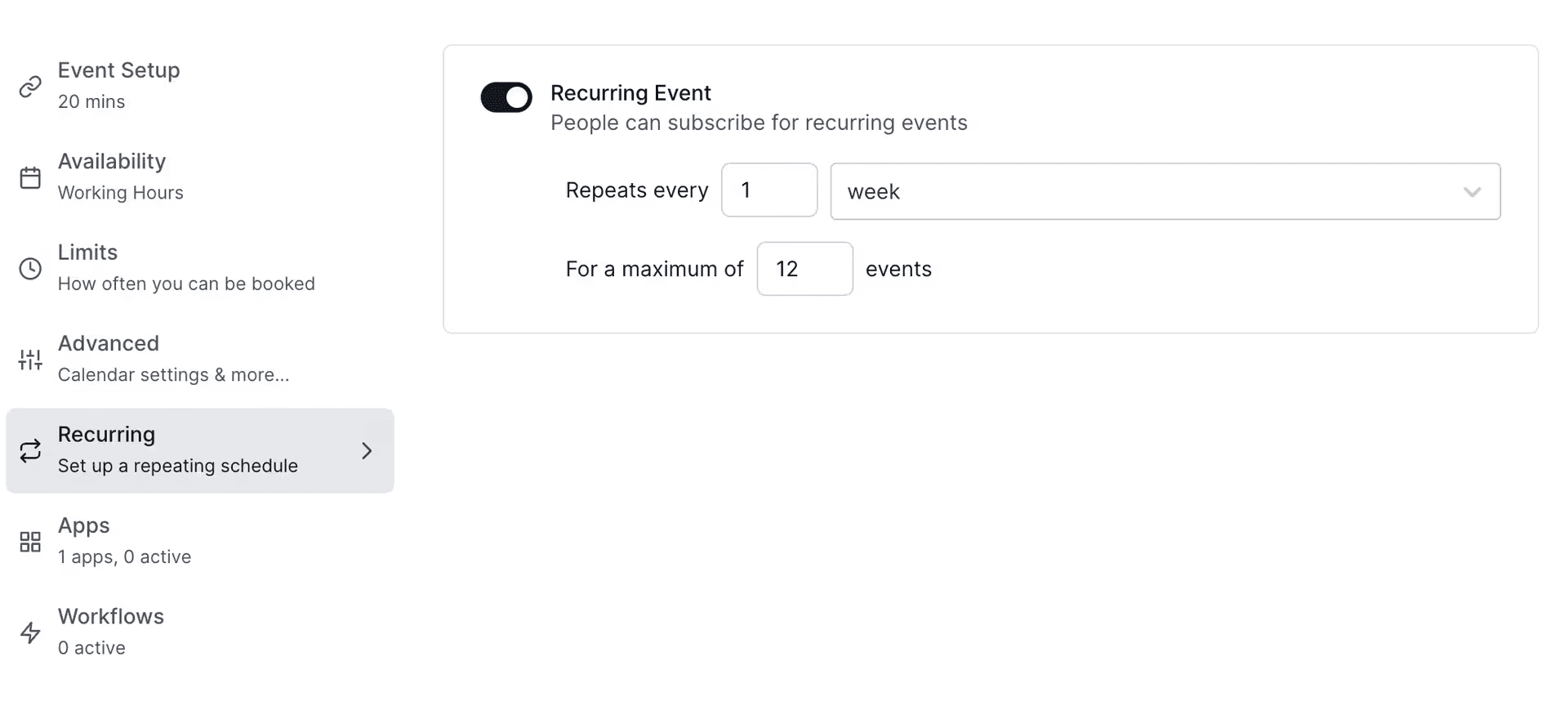 Recurring Event