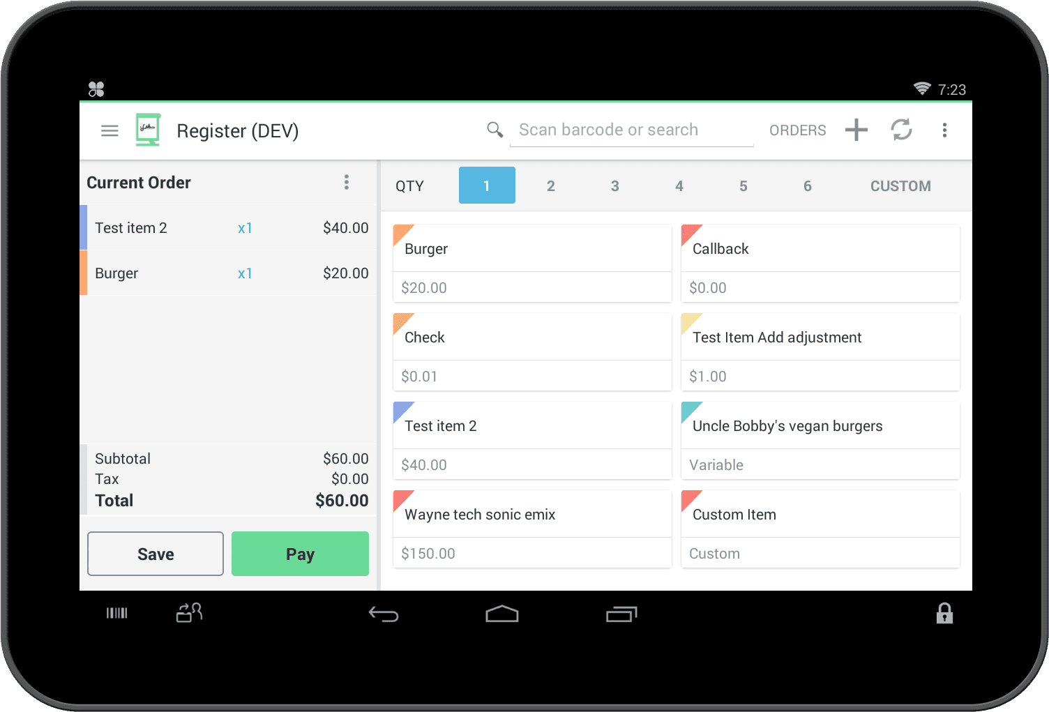 clover dashboard