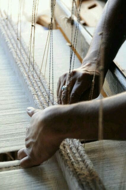 Traditional textile making process