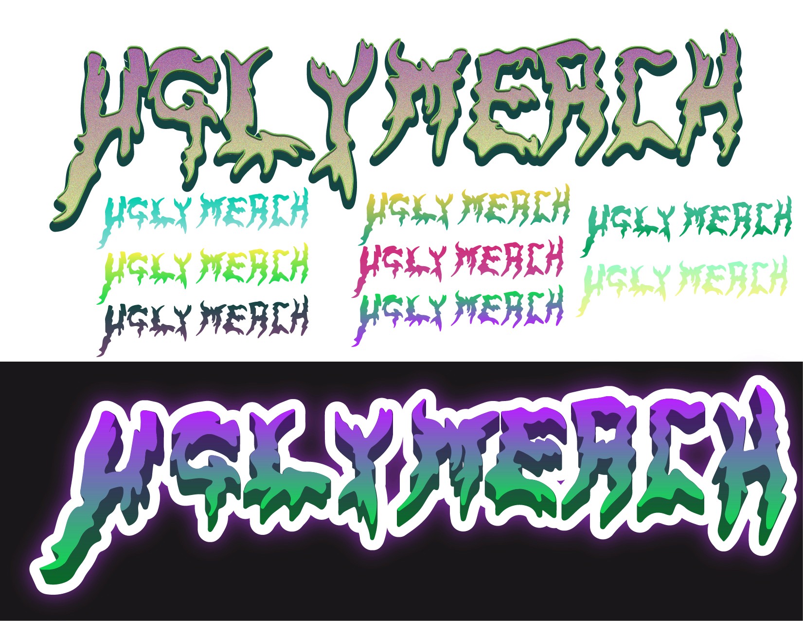 Ugly Merch logo variación