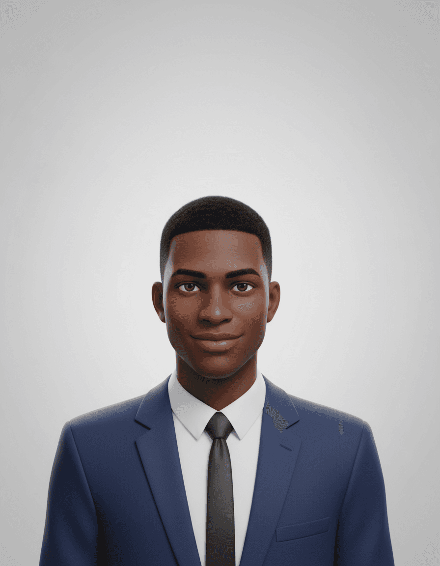 Portrait of portfolio creator – front view