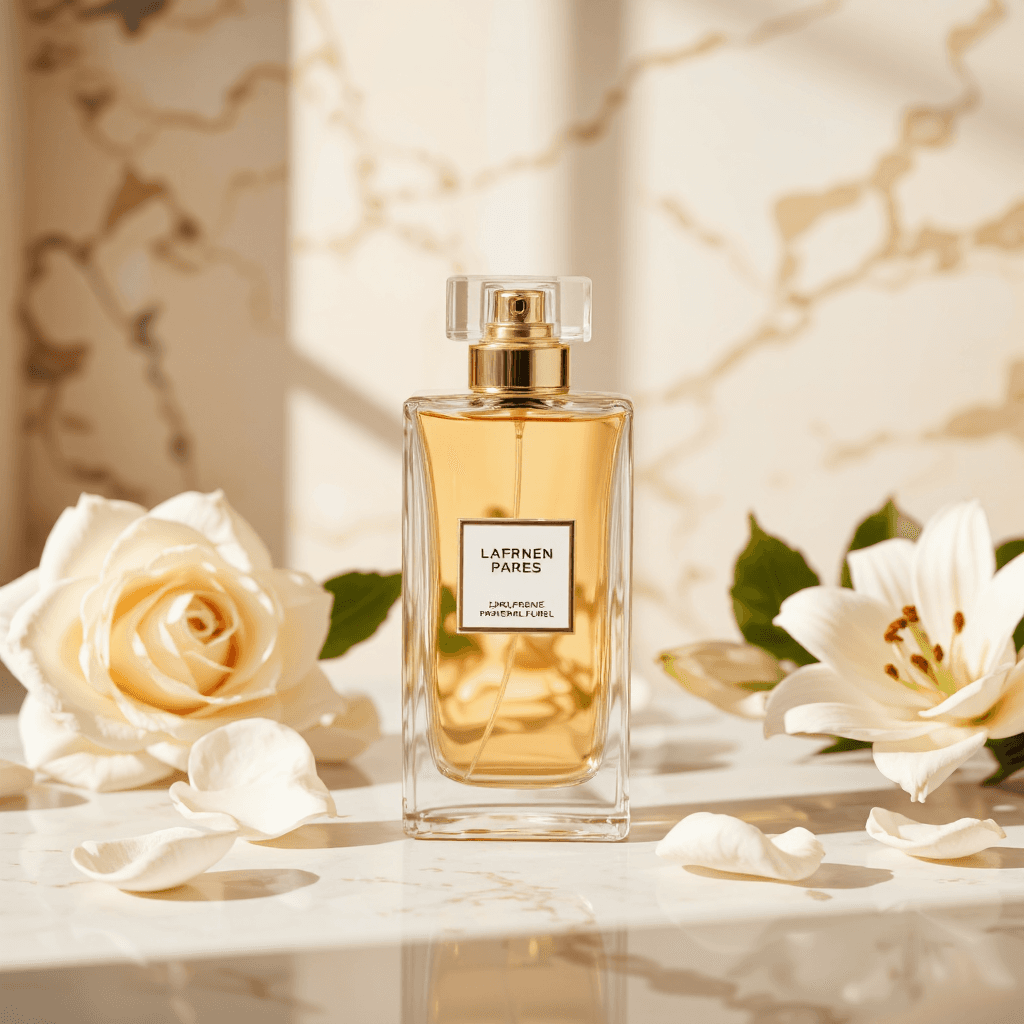 product photography of perfume