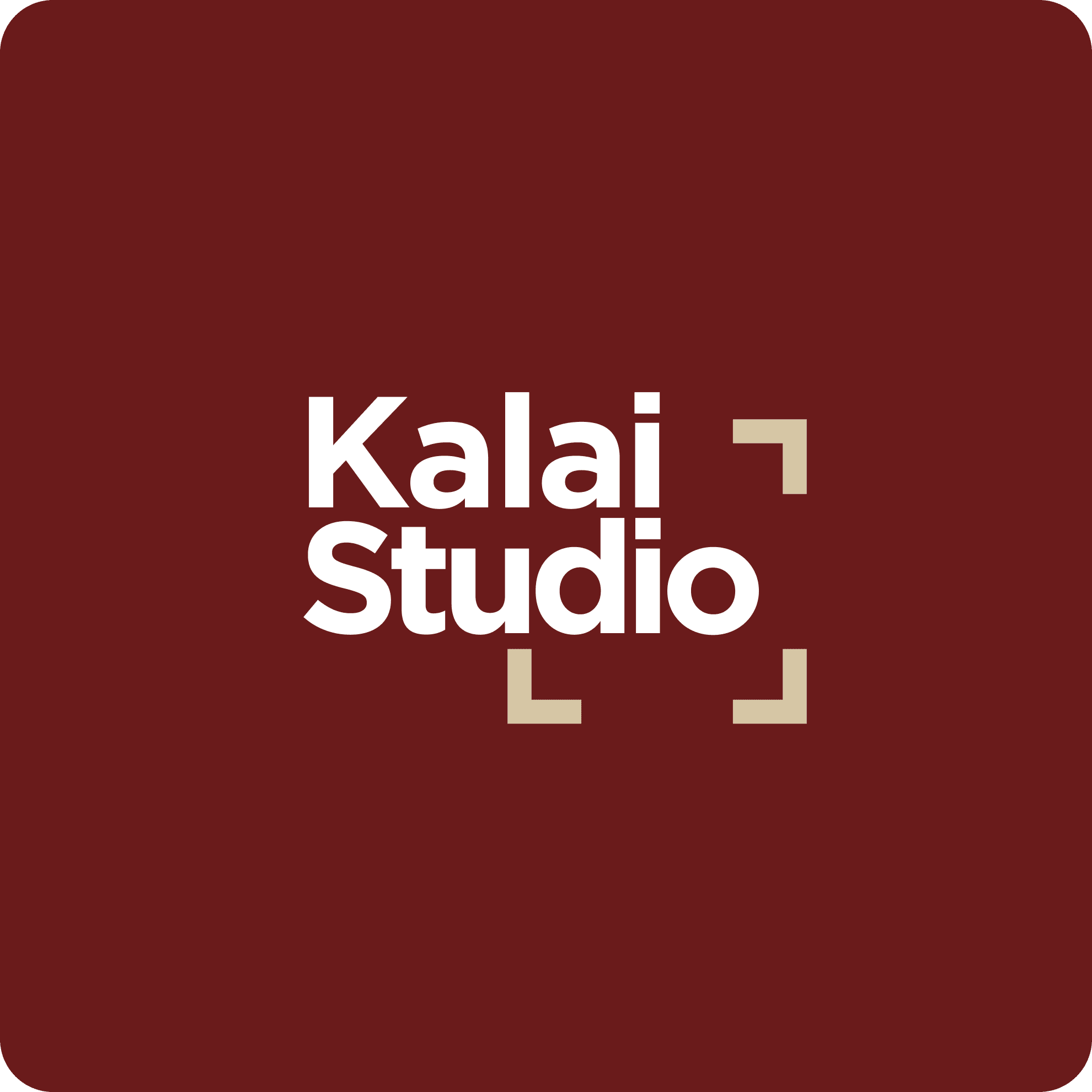 Kalai Photography Studio logo used within website design layout for brand identity