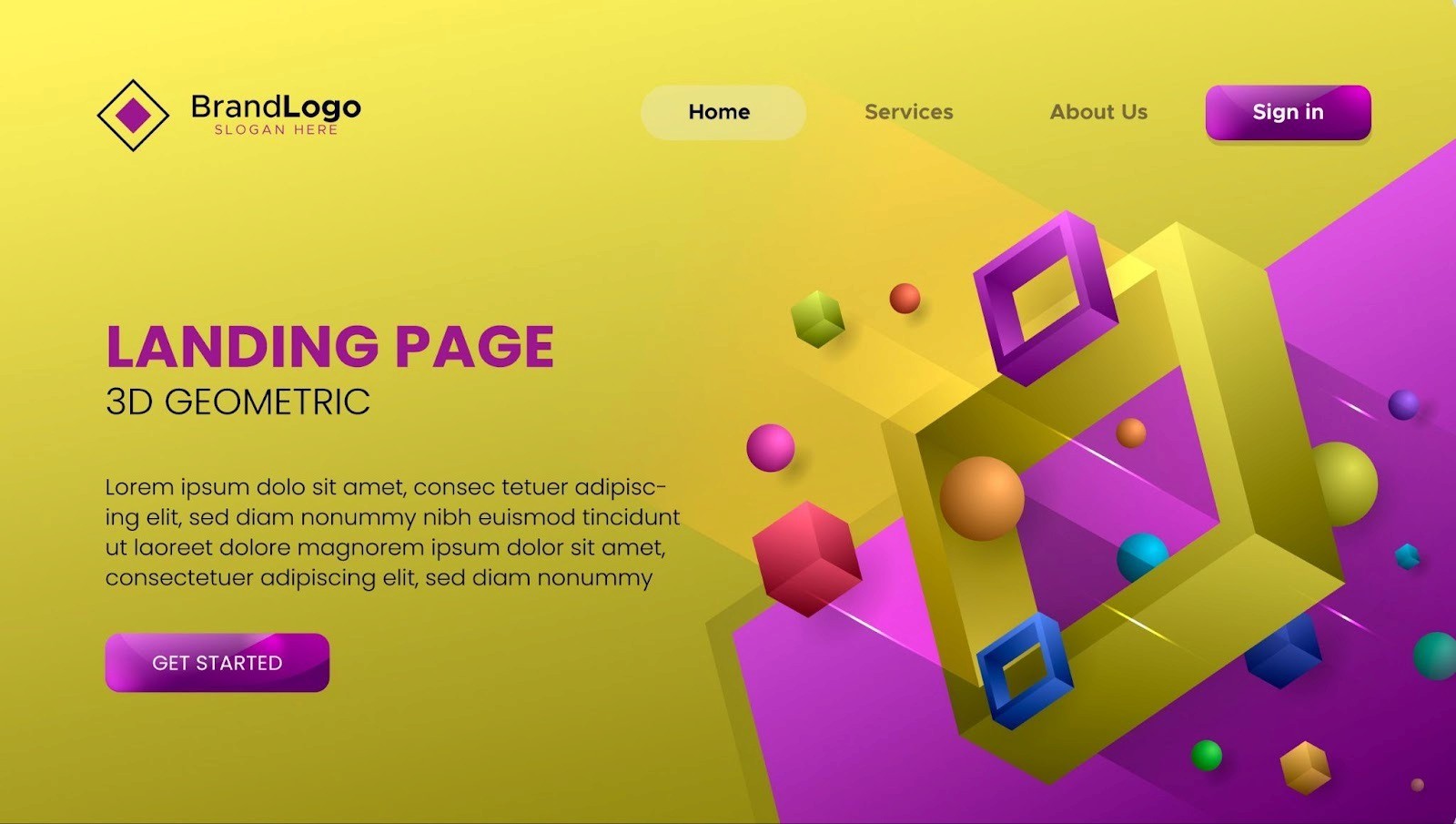 3D and Semi-Flat Illustrations